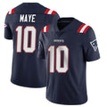 NE.Patriots #10 Drake Maye Player Navy Vapor Untouchable Home Game Odoa Stitched Jerseys