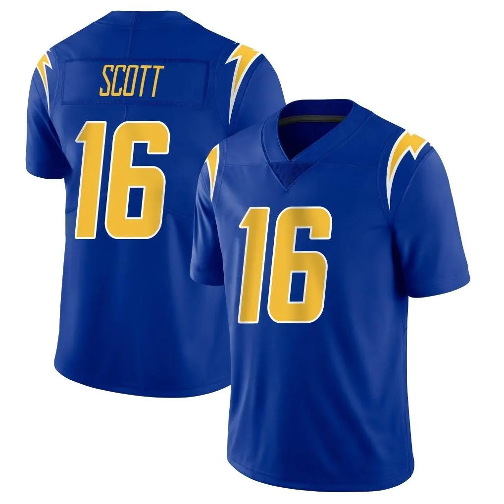 LA.Chargers #16 J.K. Scott Player Royal Limited Vapor Home Game Odoa Stitched Jerseys