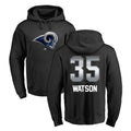LA.Rams #35 Jaylen Watson Player Black Pullover Hoodie Limited Game Odoa Stitched Jerseys