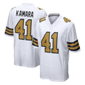 NO.Saints #41 Alvin Kamara Player White Alternate Home Game Odoa Stitched Jerseys