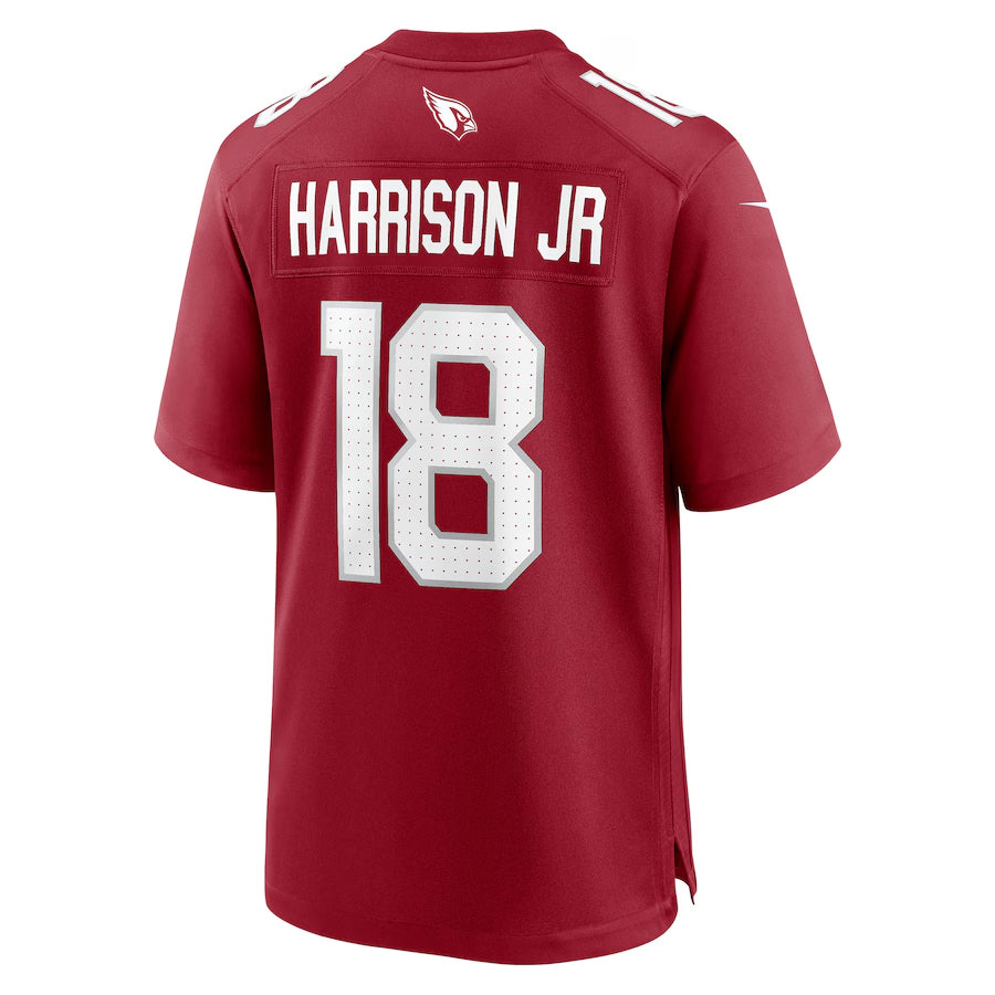 A.Cardinals #18 Marvin Harrison Jr. Player Cardinal Game Odoa Stitched Jerseys