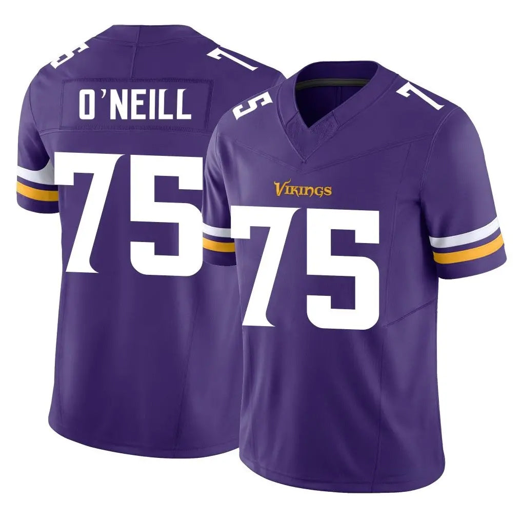 M.Vikings #75 Brian O'Neill Player Purple Limited Vapor F.U.S.E. Home Game Odoa Stitched Jerseys