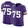 M.Vikings #75 Brian O'Neill Player Purple Limited Vapor F.U.S.E. Home Game Odoa Stitched Jerseys