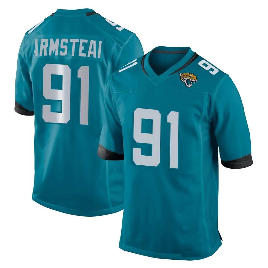 J.Jaguars #91 Arik Armstead Player Teal Home Game Odoa Stitched Jerseys