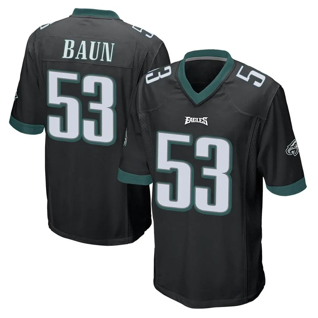 P.Eagles #53 Zack Baun Player Black Home Game Odoa Stitched Jerseys