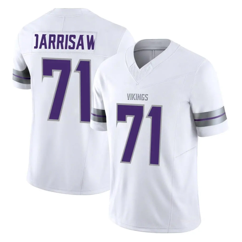 M.Vikings #71 Christian Darrisaw Player White Limited Alternate Vapor F.U.S.E. Home Game Odoa Stitched Jerseys