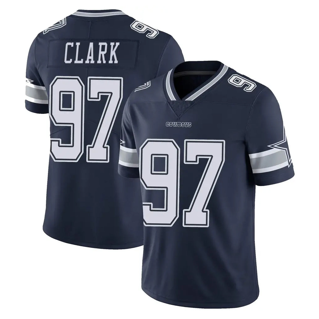 D.Cowboys #97 Kenny Clark Player Navy Vapor Untouchable Limited Home Game Odoa Stitched Jerseys