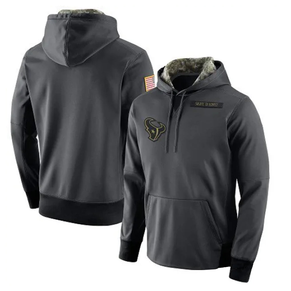 H.Texans ## Texans Blank Player Anthracite Salute to Service Performance Hoodie Odoa Stitched Jerseys