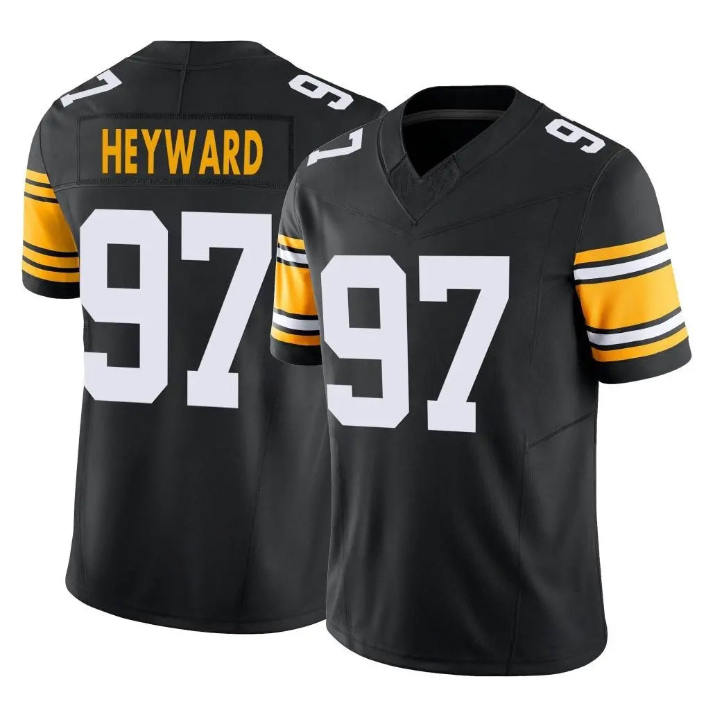 P.Steelers #97 Cameron Heyward Player Black Limited Alternate Vapor F.U.S.E. Home Game Odoa Stitched Jerseys