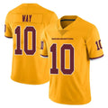 W.Commanders #10 Tress Way Player Gold Limited Color Rush Home Game Odoa Stitched Jerseys