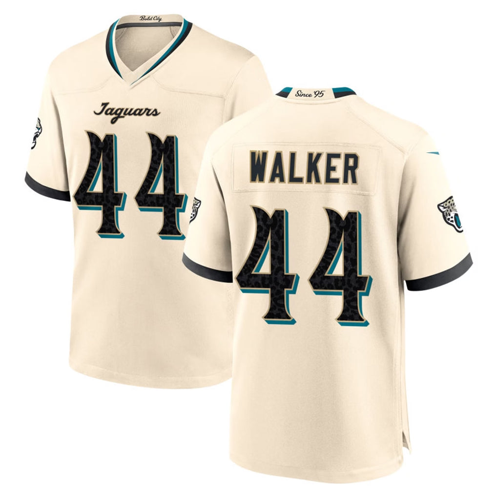 J.Jaguars #44 Travon Walker Player Natural 2026 Rivalries Collection Game Odoa Stitched Jerseys