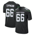 NY.Jets #66 Joe Tippmann Player Stealth Black Home Game Odoa Stitched Jerseys
