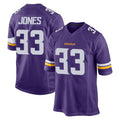 M.Vikings #33 Aaron Jones Sr. Player Purple Home Game Odoa Stitched Jerseys