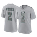 P.Eagles #2 Riq Woolen Player Gray Atmosphere Fashion Home Game Odoa Stitched Jerseys