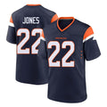 D.Broncos #22 Brandon Jones Player Navy Home Game Odoa Stitched Jerseys