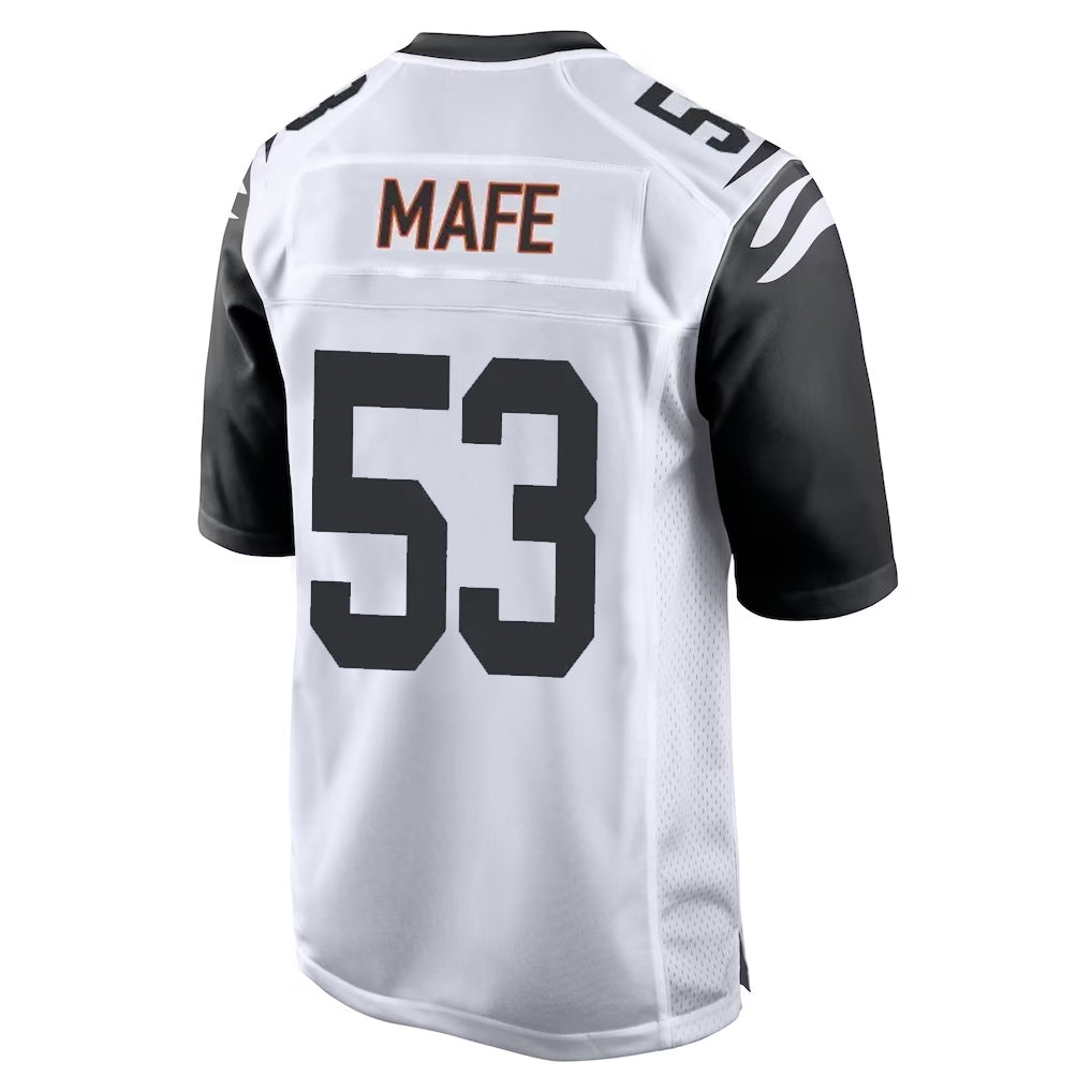 C.Bengals #53 Boye Mafe Player White Alternate Home Game Odoa Stitched Jerseys