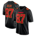 KC.Chiefs #87 Travis Kelce Player Black Fashion Home Game Odoa Stitched Jerseys