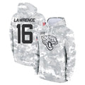 J.Jaguars #16 Trevor Lawrence Player Arctic Camo Salute to Service Hoodies Limited Game Odoa Stitched Jerseys