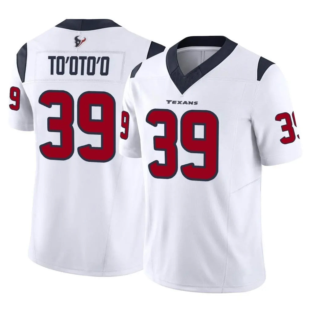 H.Texans #39 Henry To'oTo'o Player White Limited Vapor F.U.S.E. Home Game Odoa Stitched Jerseys