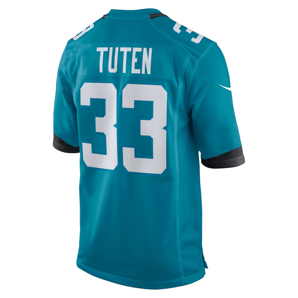 Odoa J.Jaguars #33 Bhayshul Tuten Teal Team Game Jersey