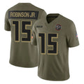 A.Falcons #15 Brian Robinson Player Olive Salute To Service Limited Home Game Odoa Stitched Jerseys