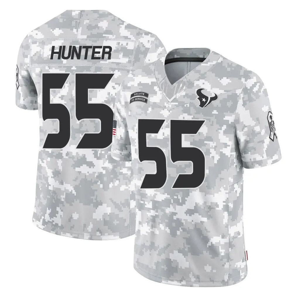 H.Texans #55 Danielle Hunter Player Arctic Camo Salute To Service Limited Game Odoa Stitched Jerseys