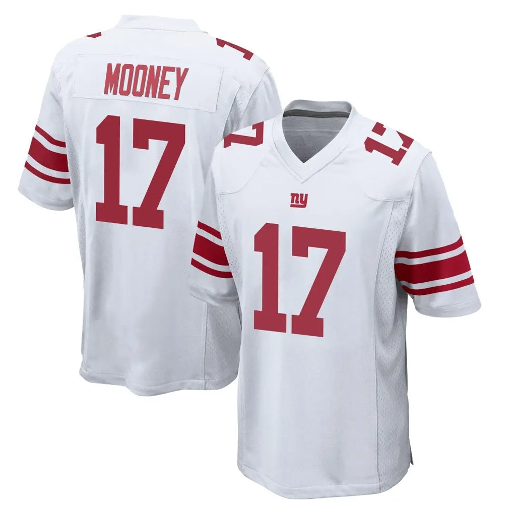 NY.Giants #17 Darnell Mooney Player White Home Game Odoa Stitched Jerseys
