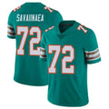 M.Dolphins #72 Jonah Savaiinaea Player Aqua Limited Alternate Vapor Untouchable Home Game Odoa Stitched Jerseys