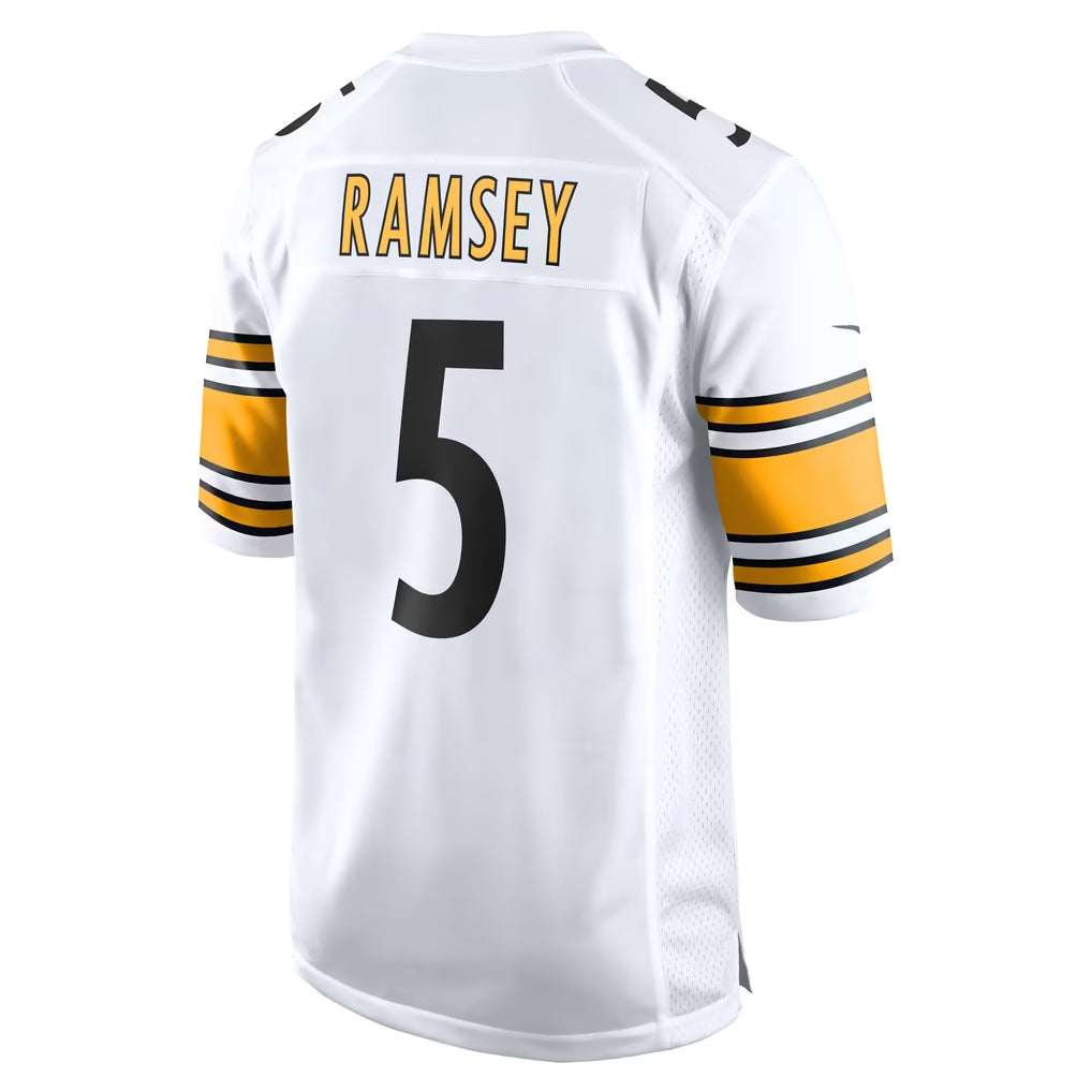 P.Steelers #5 Jalen Ramsey Player White Home Game Odoa Stitched Jerseys