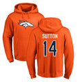 D.Broncos #14 Courtland Sutton Player Orange Pullover Hoodie Limited Odoa Stitched Jerseys