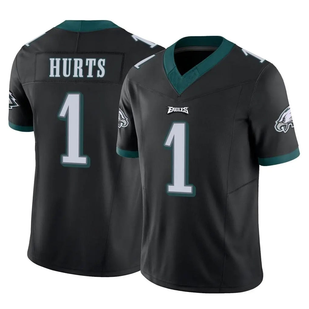 P.Eagles #1 Jalen Hurts Player Black Limited Vapor F.U.S.E. Home Game Odoa Stitched Jerseys