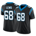 C.Panthers #68 Damien Lewis Player Black Vapor F.U.S.E. Limited Home Game Odoa Stitched Jerseys