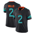 M.Dolphins #2 Malik Willis Player Black Limited Pitch Rivalries Collection Home Game Odoa Stitched Jerseys