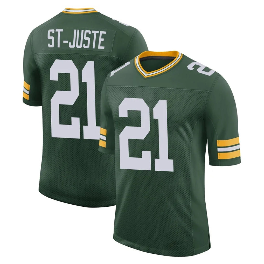 GB.Packers #21 Benjamin St-Juste Player Green Limited Classic Home Game Odoa Stitched Jerseys
