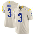 LA.Rams #3 Kam Curl Player Bone Limited Vapor Home Game Odoa Stitched Jerseys