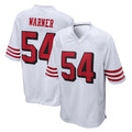 SF.49ers #54 Fred Warner Player White Limited Home Game Odoa Stitched Jerseys