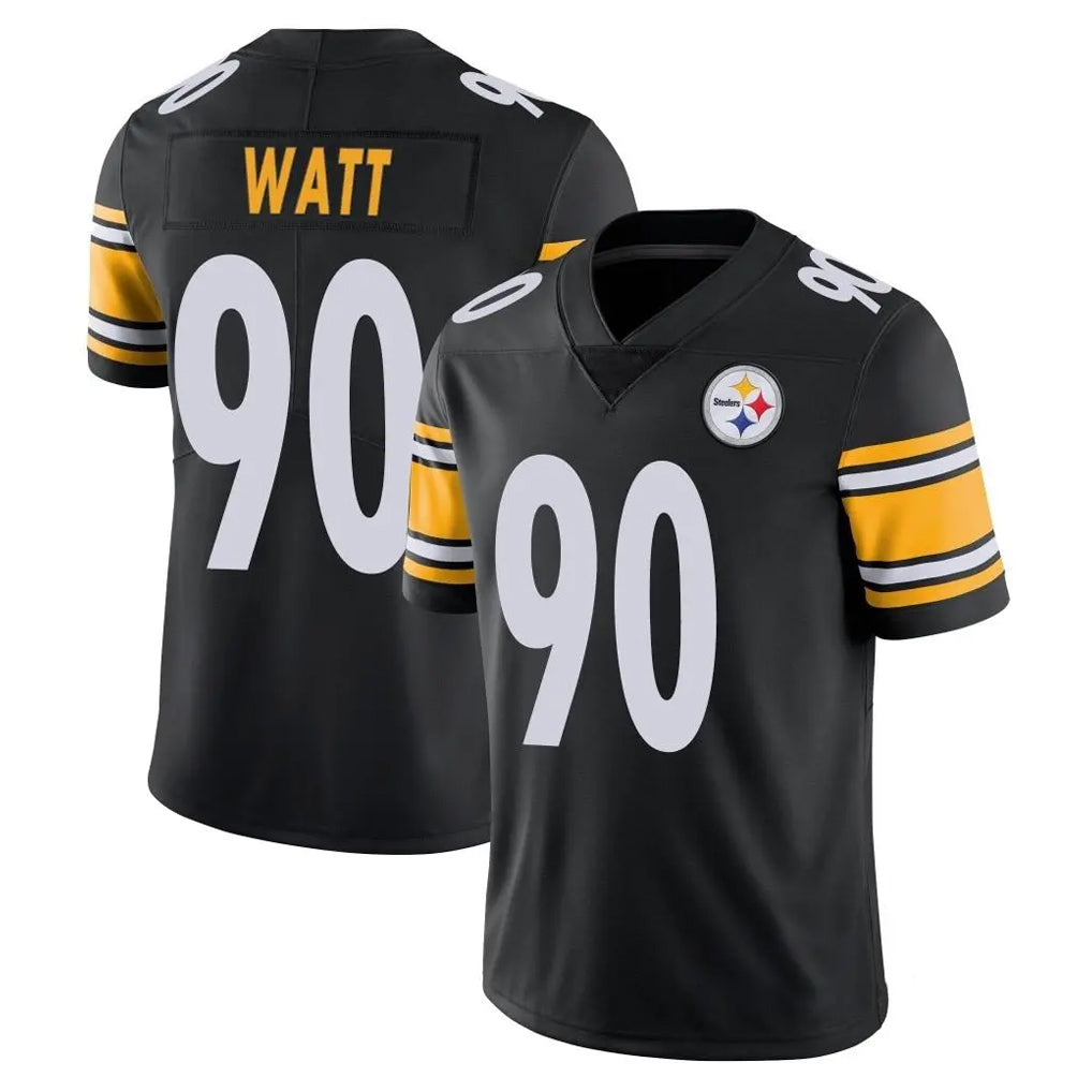 P.Steelers #90 T.J. Watt Player Black Limited Vapor Untouchable Home Game Odoa Stitched Jerseys