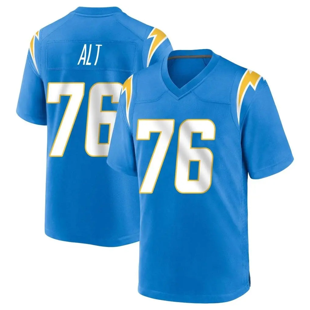 LA.Chargers #76 Joe Alt Player Blue Home Game Odoa Stitched Jerseys