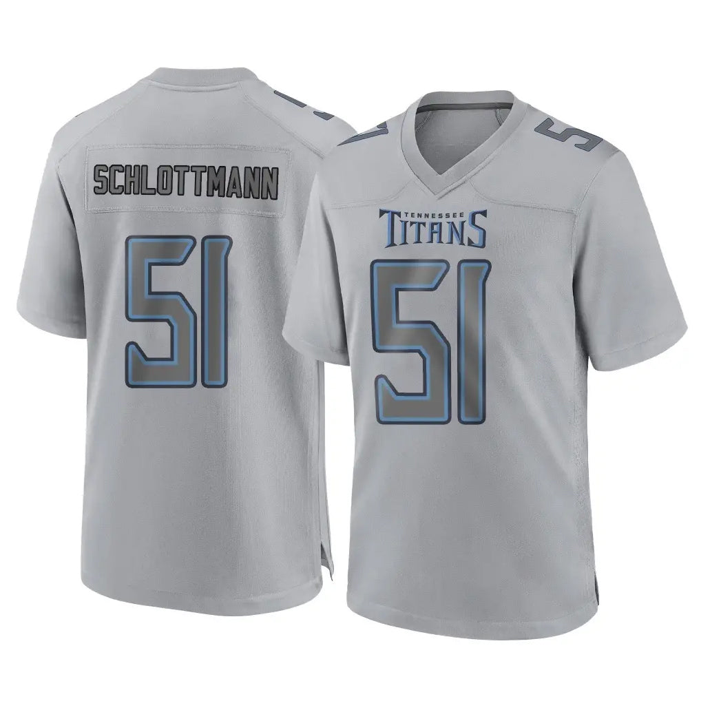 T.Titans #51 Austin Schlottmann Player Gray Atmosphere Fashion Home Game Odoa Stitched Jerseys