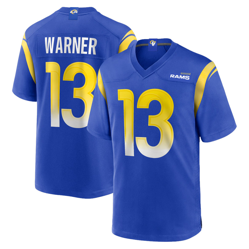 LA.Rams #13 Kurt Warner Player Royal Retired Limited Odoa Stitched Jerseys