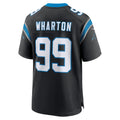 Odoa C.Panthers #99 Tershawn Wharton Black Team Game Jersey
