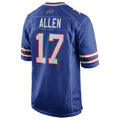 B.Bills #17 Josh Allen Player Royal Home Game Odoa Stitched Jerseys