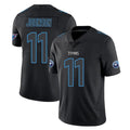 T.Titans #11 Jermaine Johnson II Player Black Impact Limited Home Game Odoa Stitched Jerseys