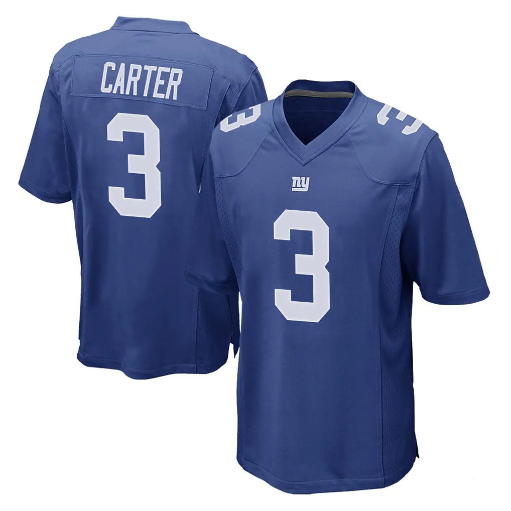 NY.Giants #3 Abdul Carter Player Royal Home Game Odoa Stitched Jerseys