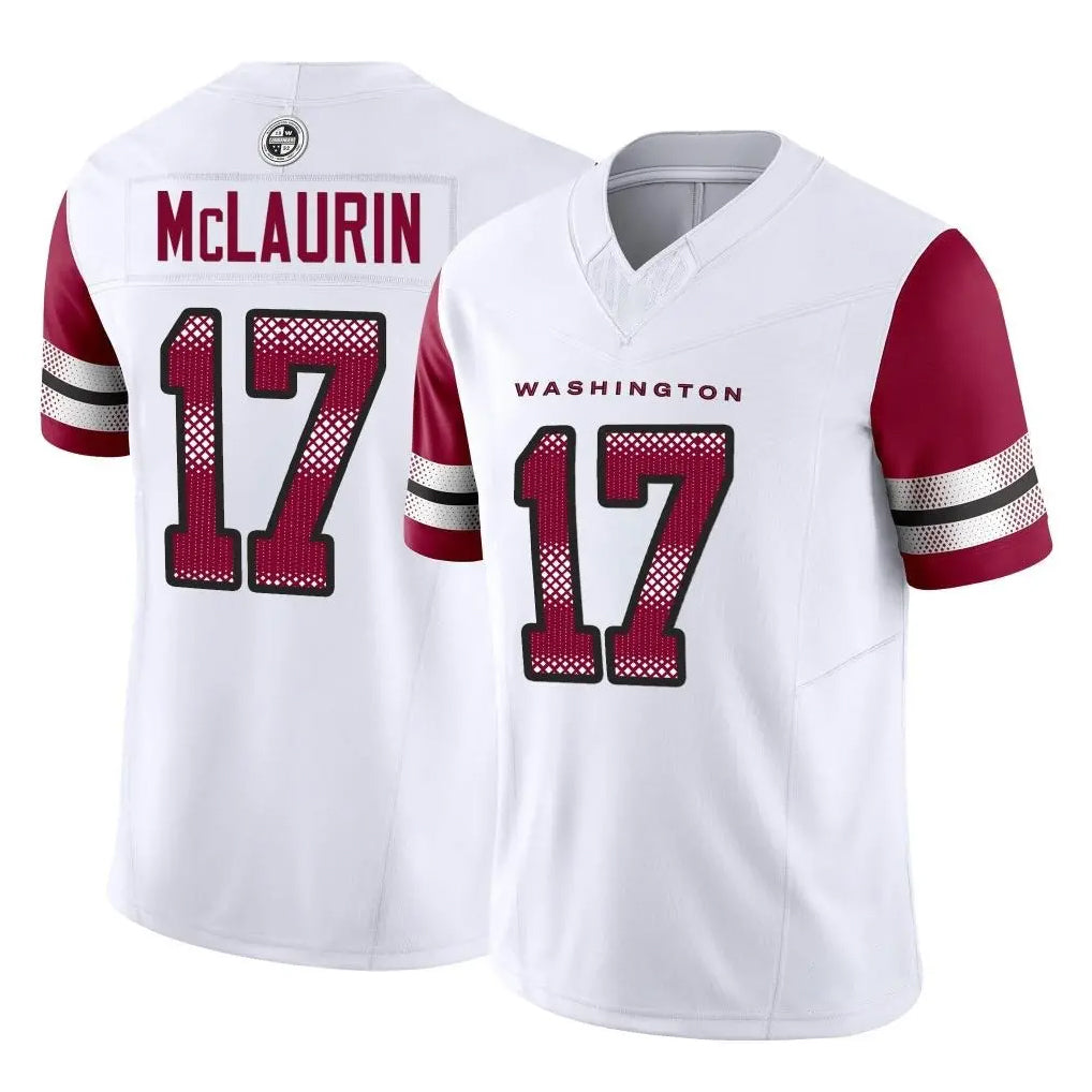 W.Commanders #17 Terry Mclaurin Player White Vapor F.U.S.E. Limited Home Game Odoa Stitched Jerseys