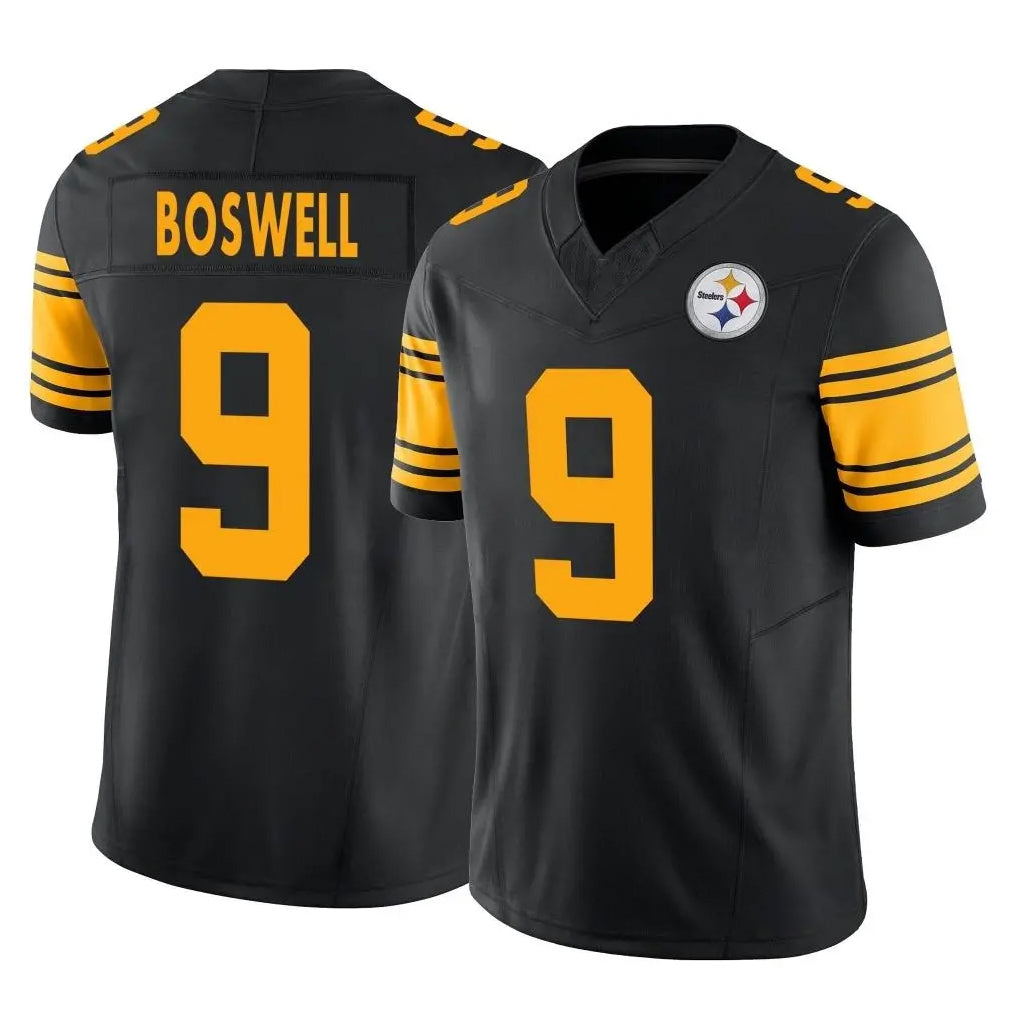 P.Steelers #9 Chris Boswell Player Black Limited 2nd Alternate Vapor F.U.S.E. Home Game Odoa Stitched Jerseys
