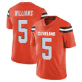 C.Browns #5 Quincy Williams Player Orange Alternate Vapor Untouchable Limited Home Game Odoa Stitched Jerseys