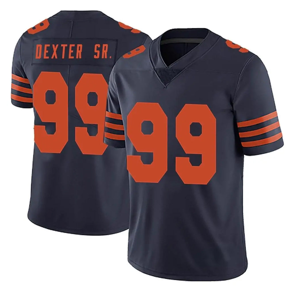 C.Bears #99 Gervon Dexter Sr. Player Navy Blue Alternate Vapor Untouchable Limited Odoa Stitched Jerseys