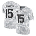 D.Broncos #15 Nik Bonitto Player Arctic Camo Salute To Service Limited Odoa Stitched Jerseys