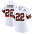 C.Browns #22 Dylan Sampson Player White Alternate Home Game Odoa Stitched Jerseys